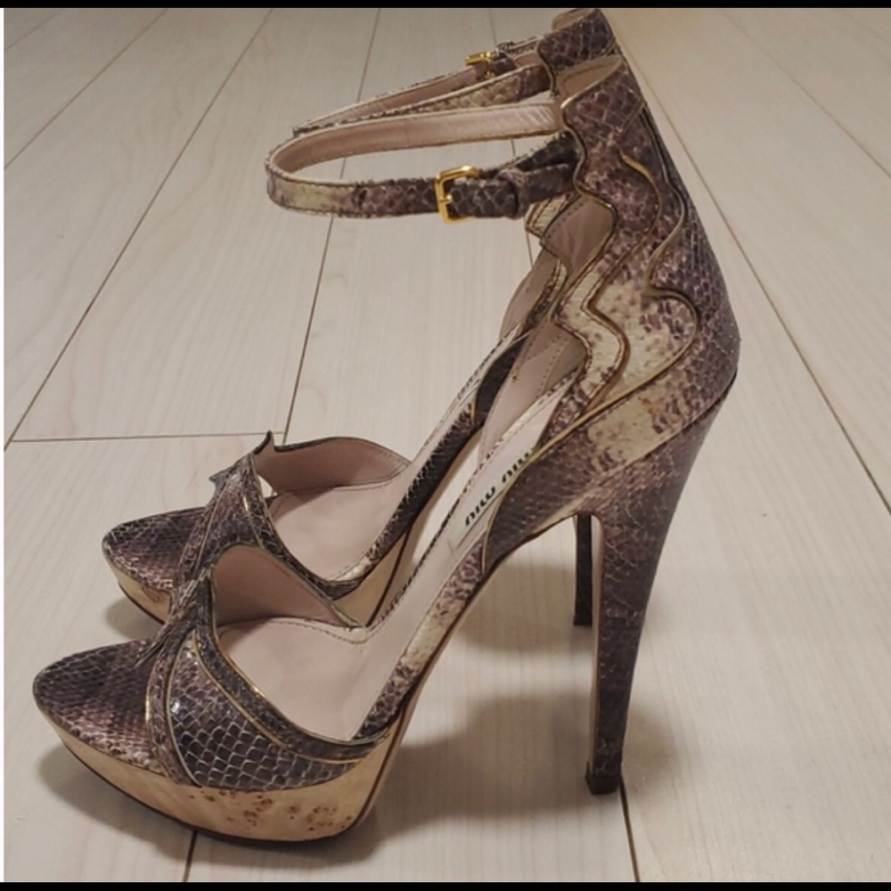 MiuMiu Leather with Cork Platform 🤎 shoes